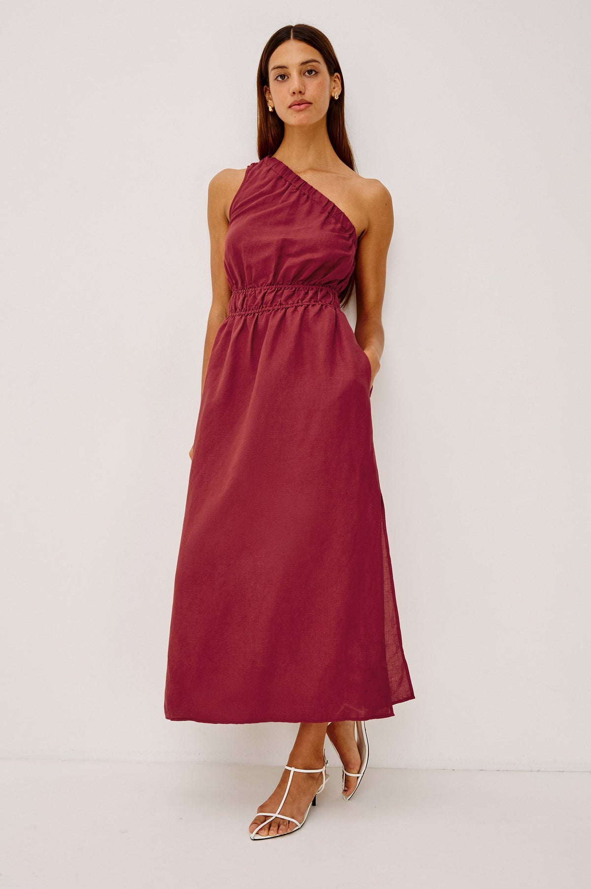 Selani Dress - Spice Linen