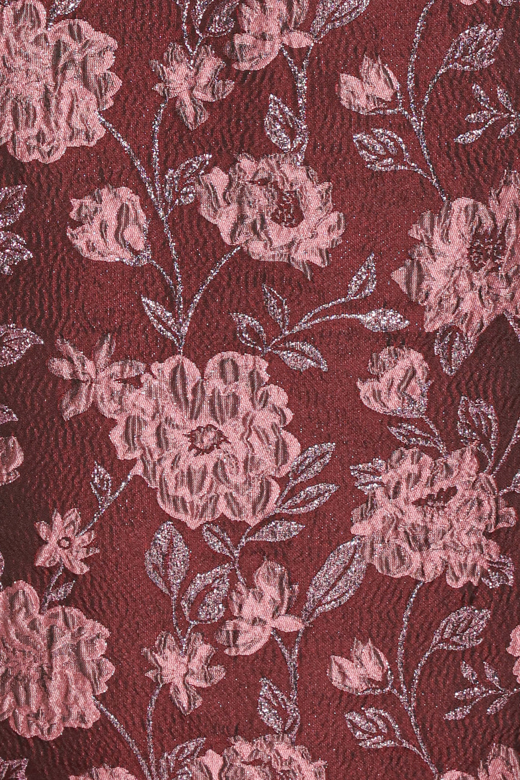 Allegro Column Skirt - Plum Brocade