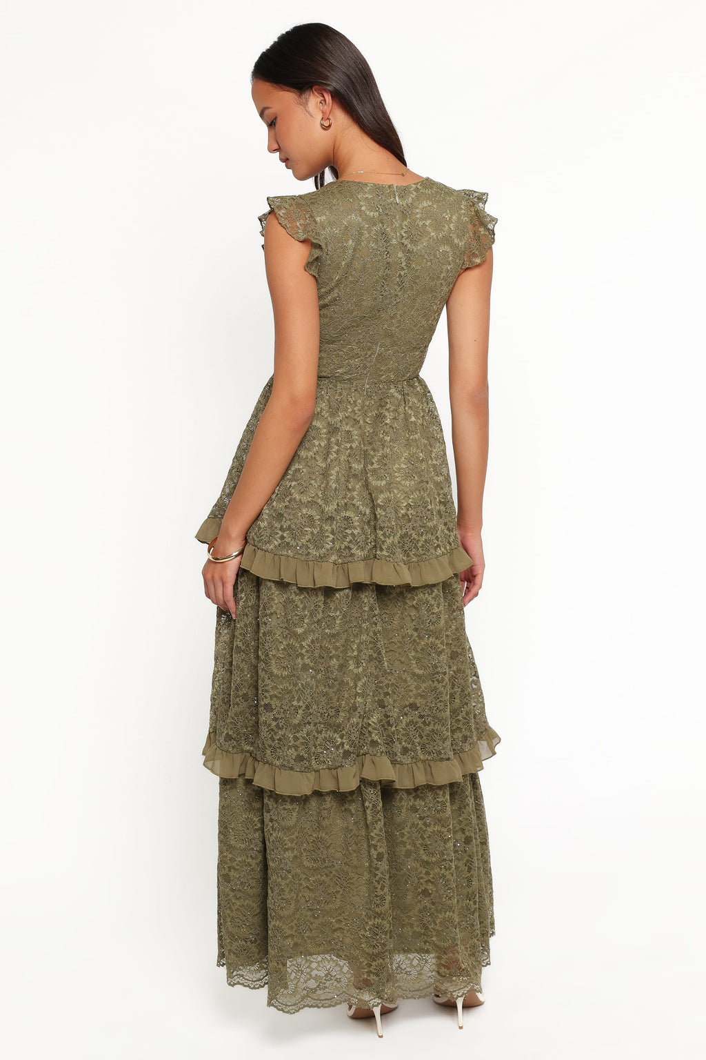 Cataleya Maxi Dress - Olive Lace