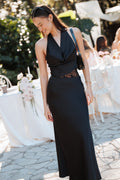 Jameela Halterneck Maxi Dress - Black