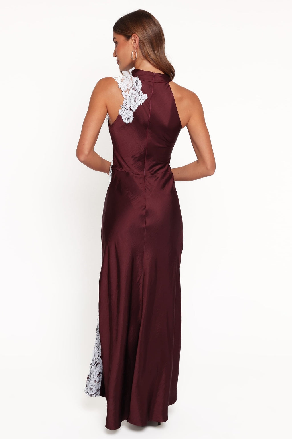 Lunita Halterneck Maxi Dress - Brown/Blue