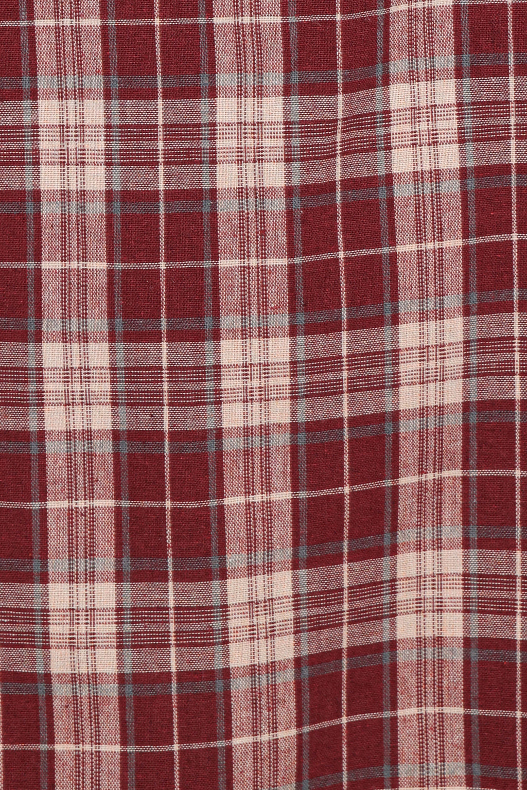 Yaris Mini Dress - Burgundy Plaid