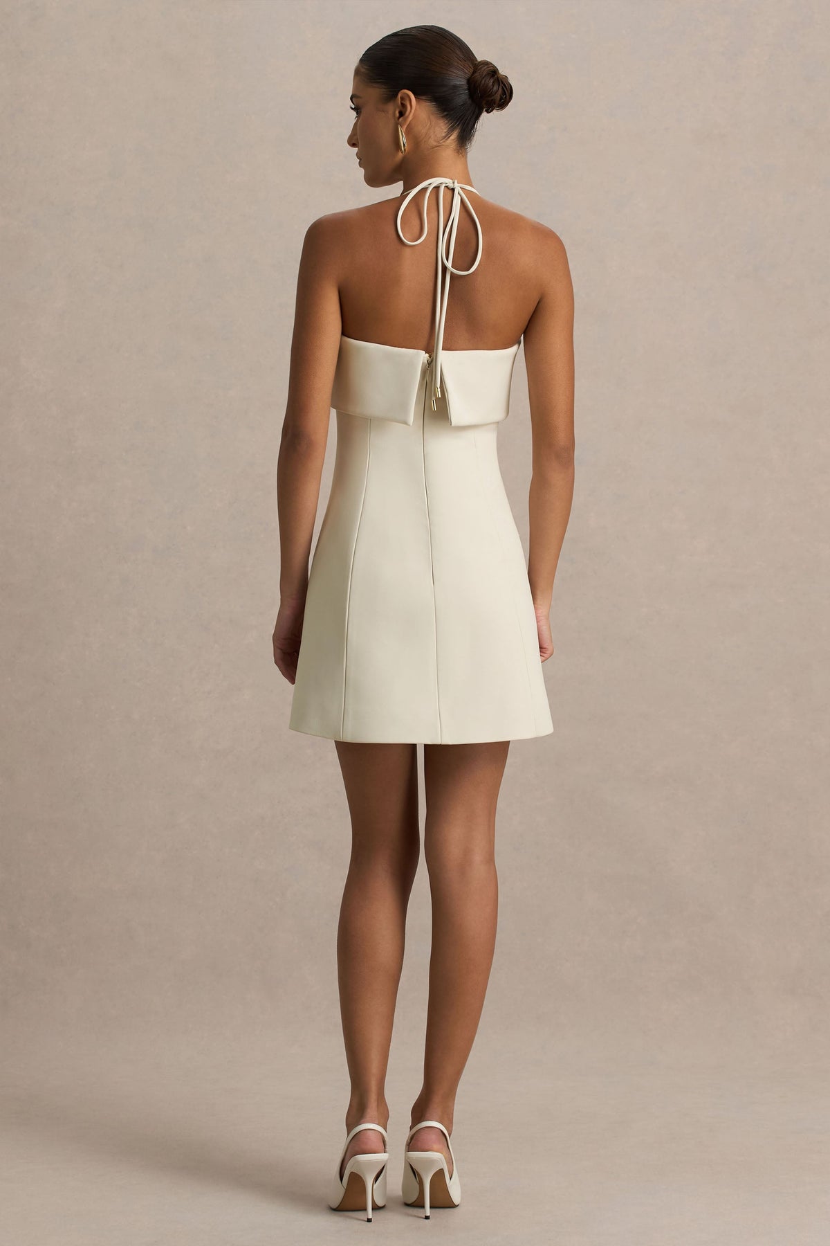 Nelly | Nude Bandeau Mini Dress